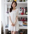 Women's Casual/Daily Cute Plus Size Dress U Neck Above Knee ? Length Sleeve Red / White / Black Summer